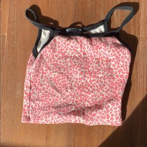 Brandy Melville Pink cheetah top!